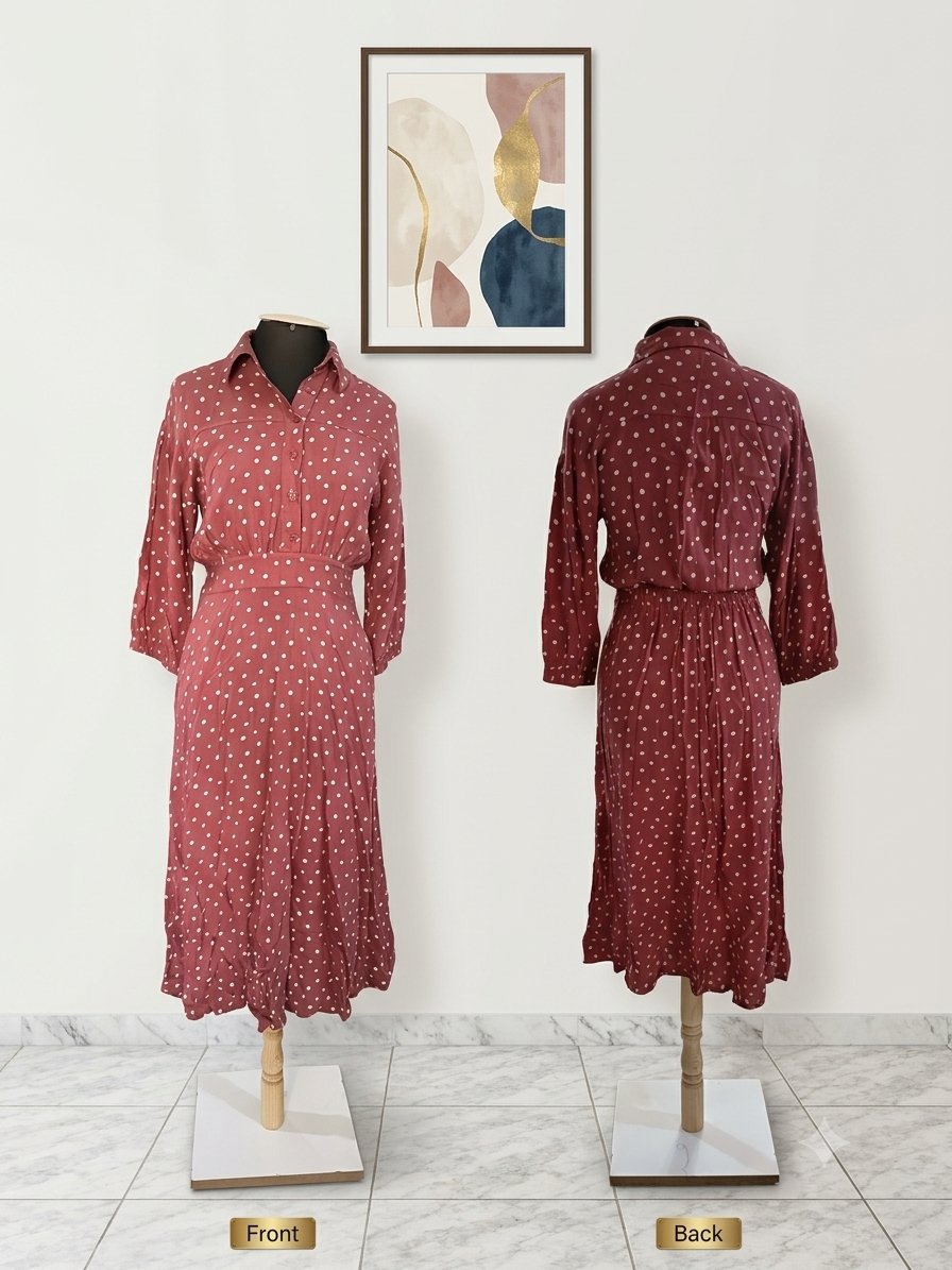 Robe à manches 3/4