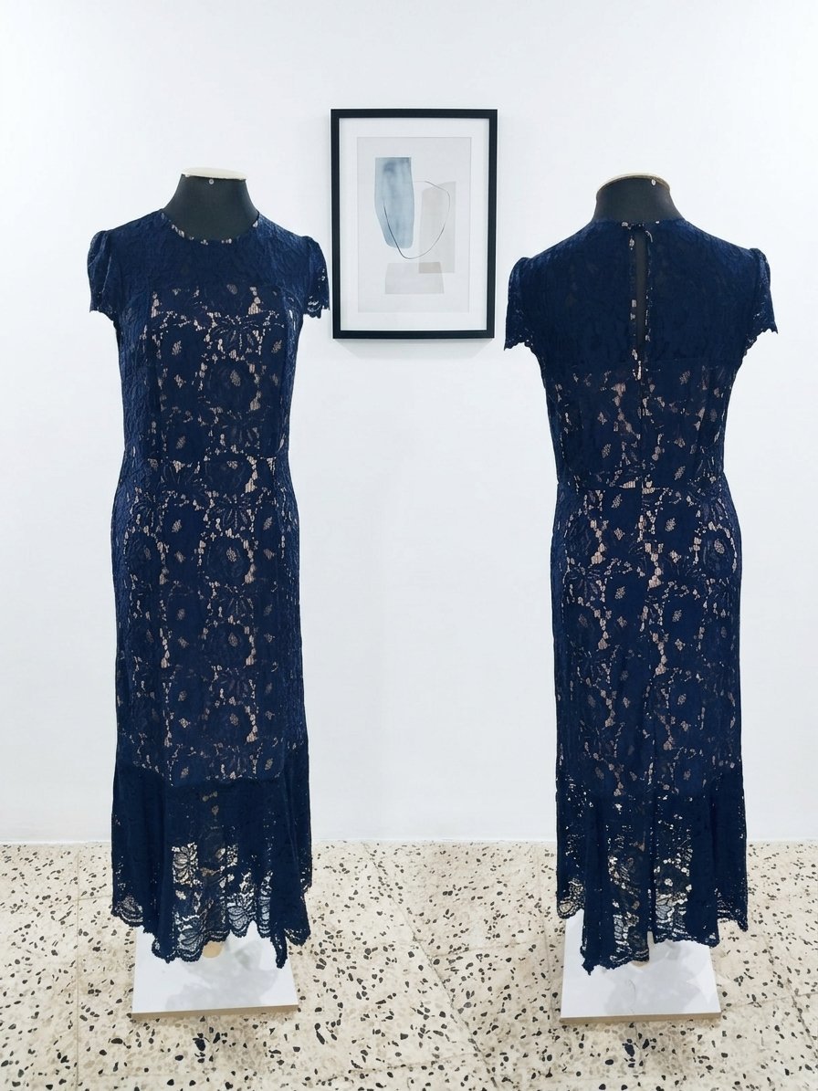 Robe en guippure 