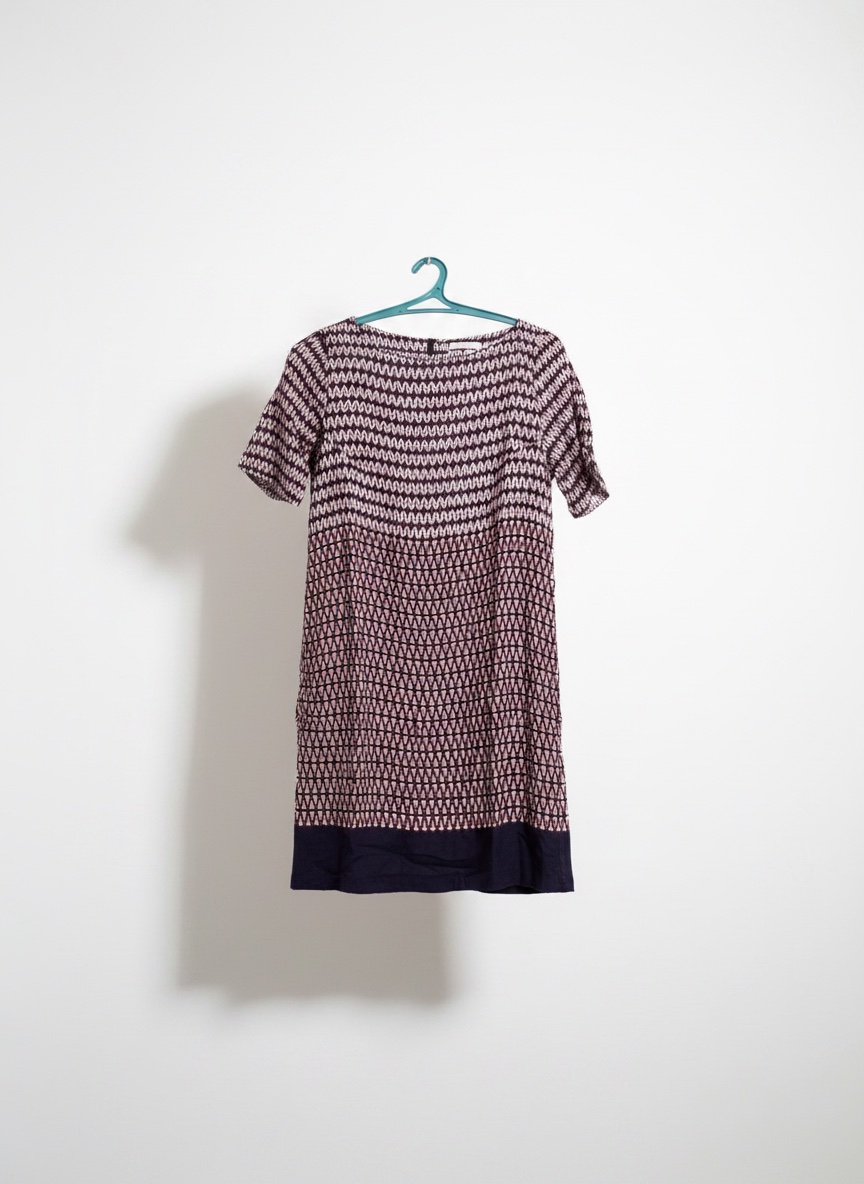 Robe coupe droite muticolore de la marque promod