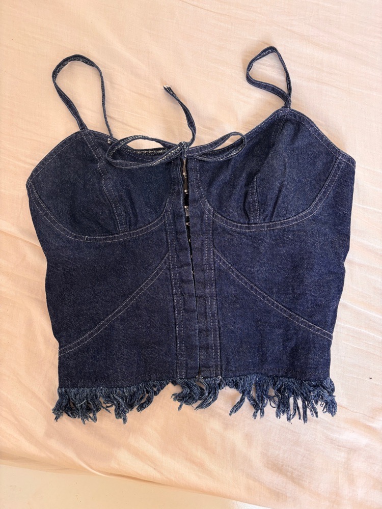 Top/corset denim