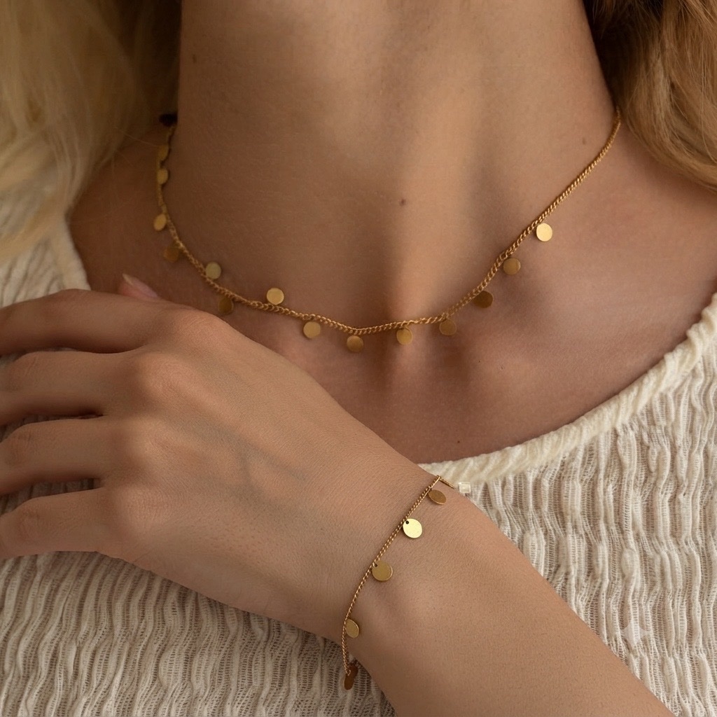 Collier + bracelet