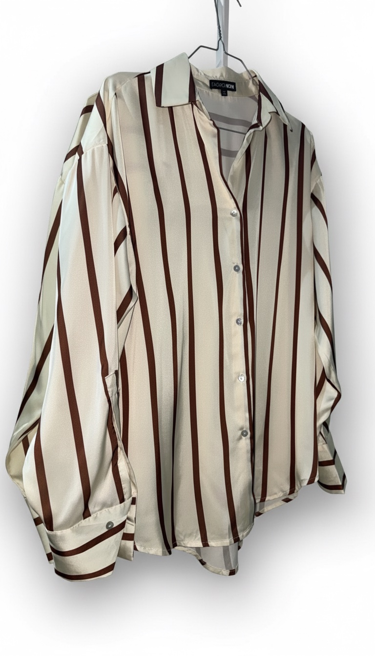 Chemise Satin à rayures