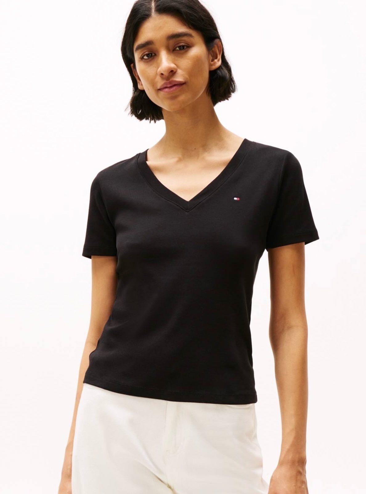 🖤 T-shirt Tommy Hilfiger noir – Col V – Taille S