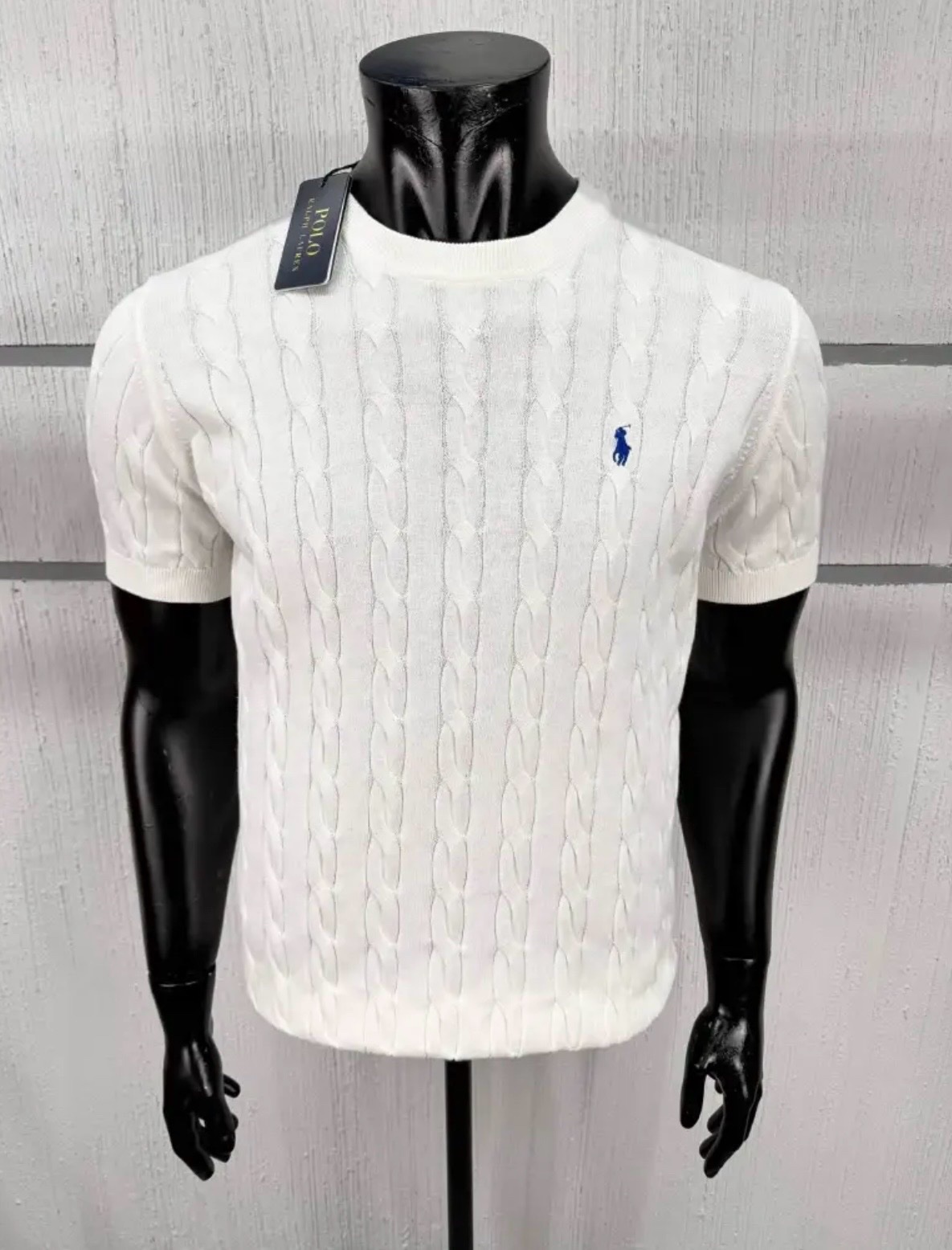 Trikou ralph lauren blanc