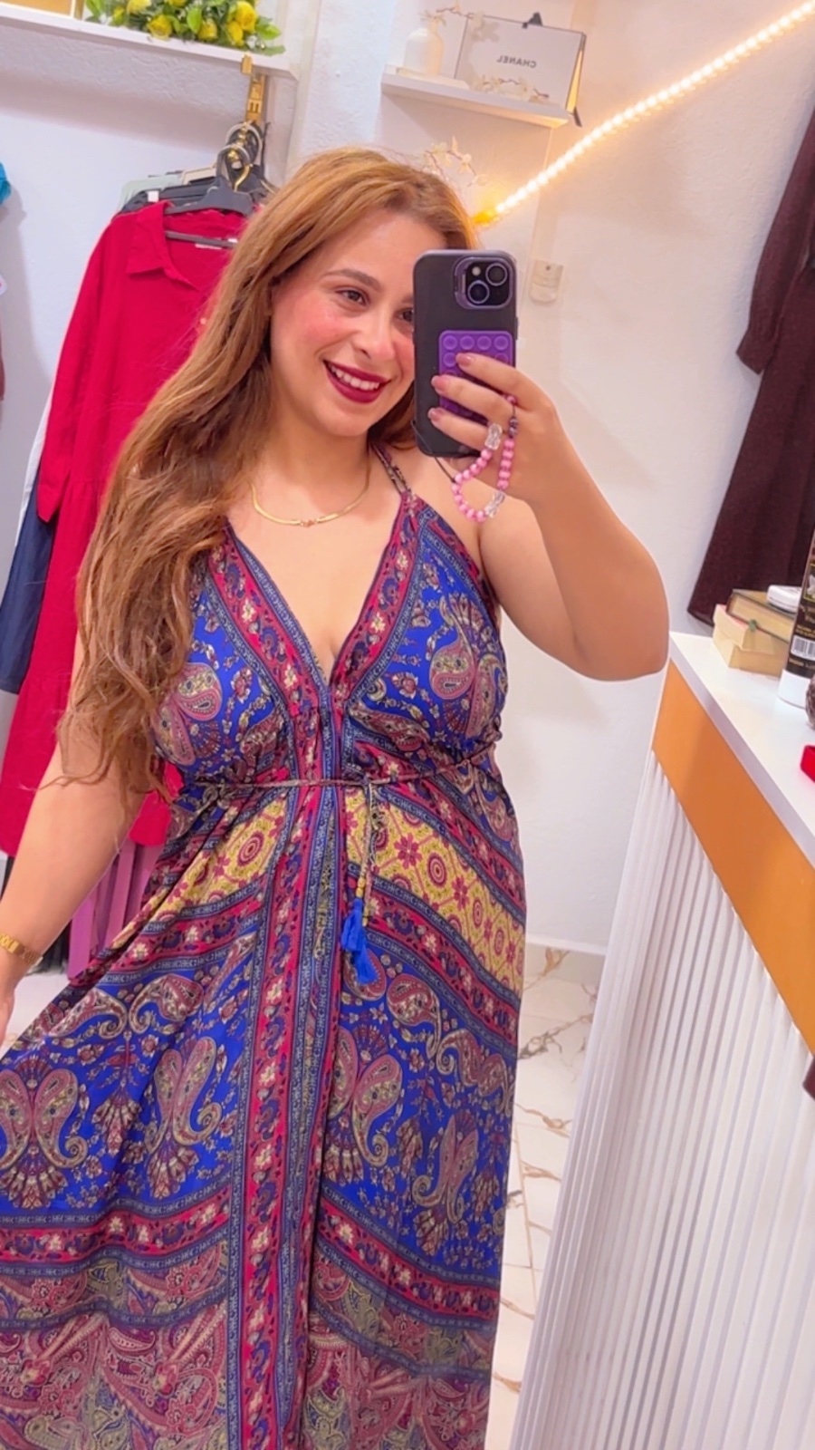 Robe foulard taille standard