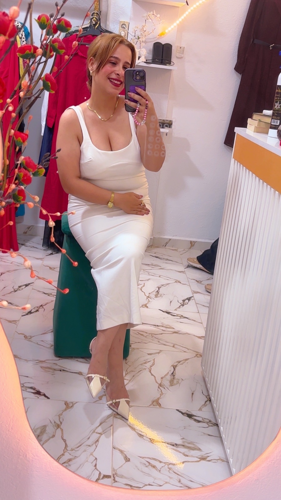 Robe blanche zara
