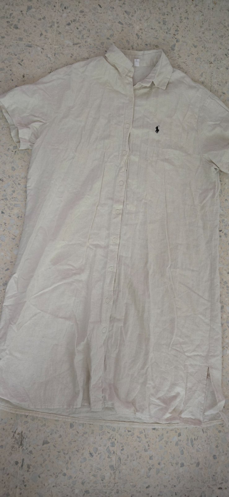 Robe lin ecru