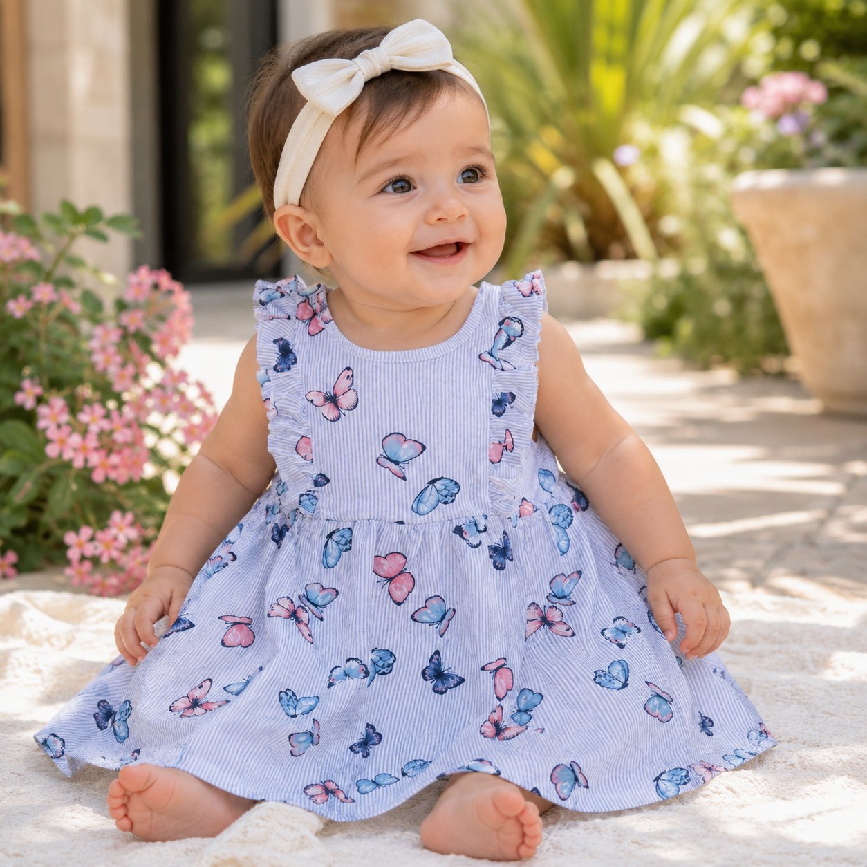 Robe H&M à motif papillons