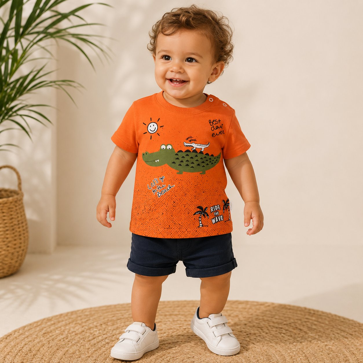 T-shirt Pepelino Crocodile Orange