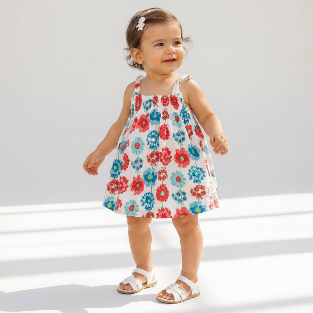 Robe fleurie colorée d'été
