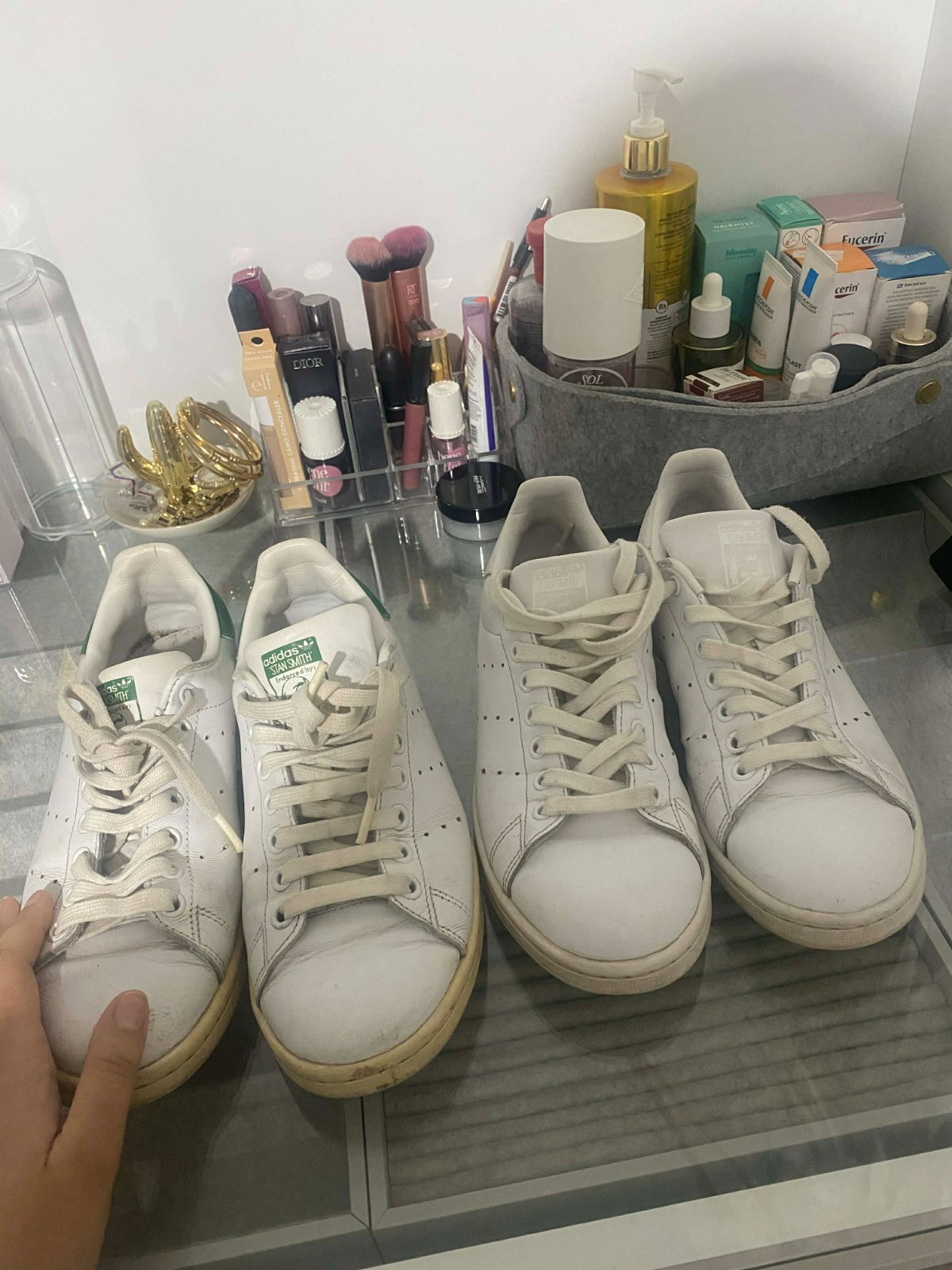 Deux baskets adidas Stan smith 