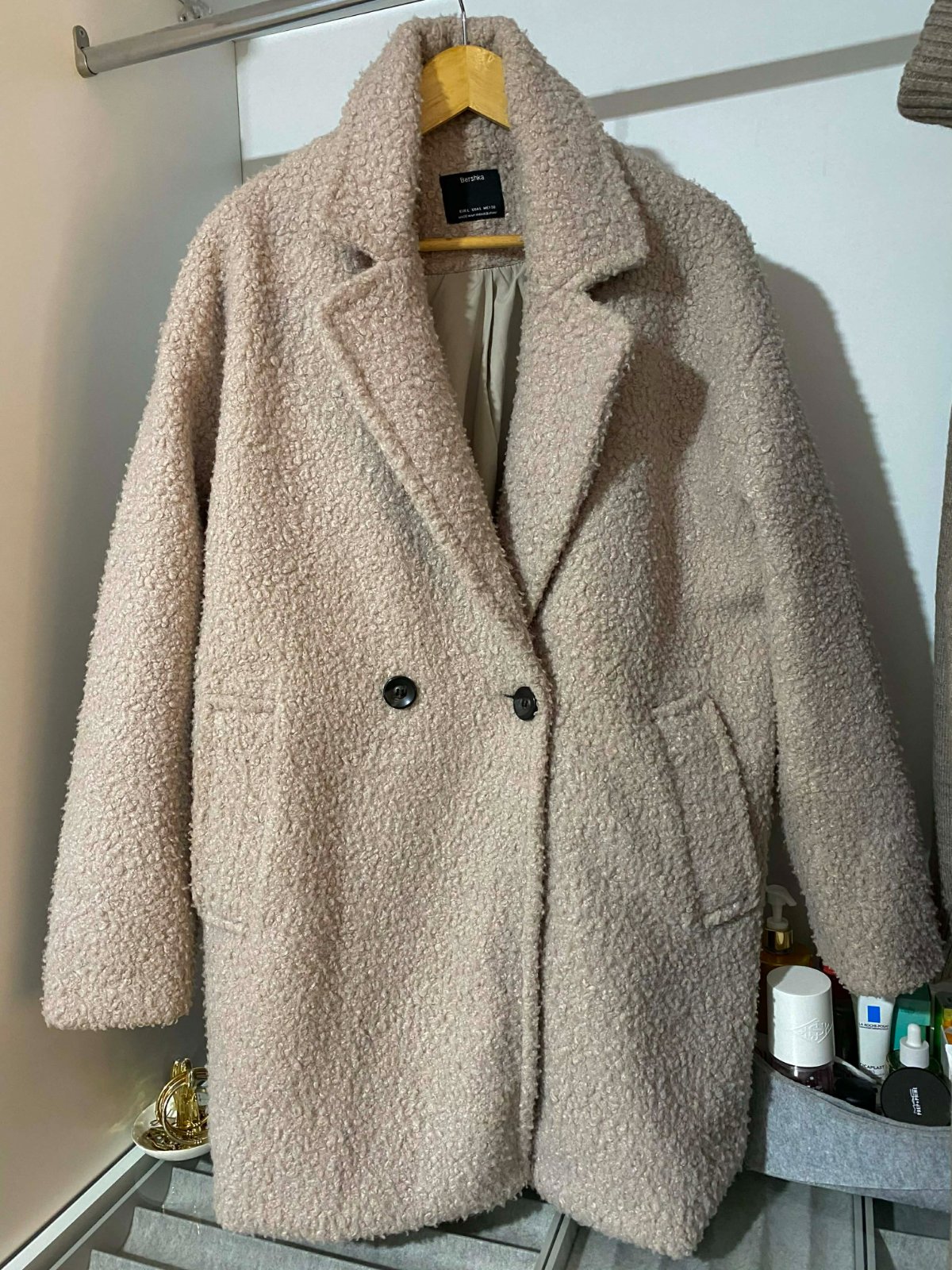 Manteau effet bouclette berskha 