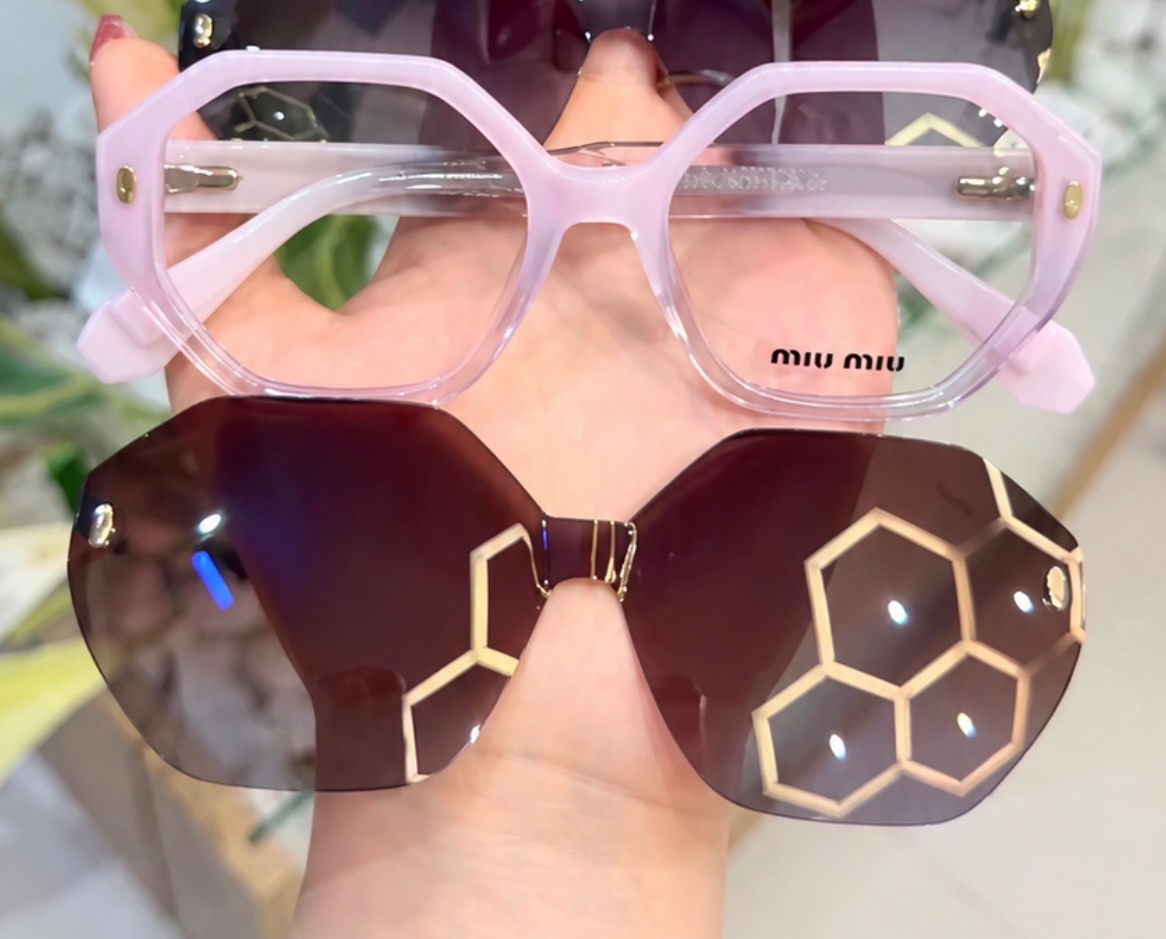 Lunette optique avec applique miu miu