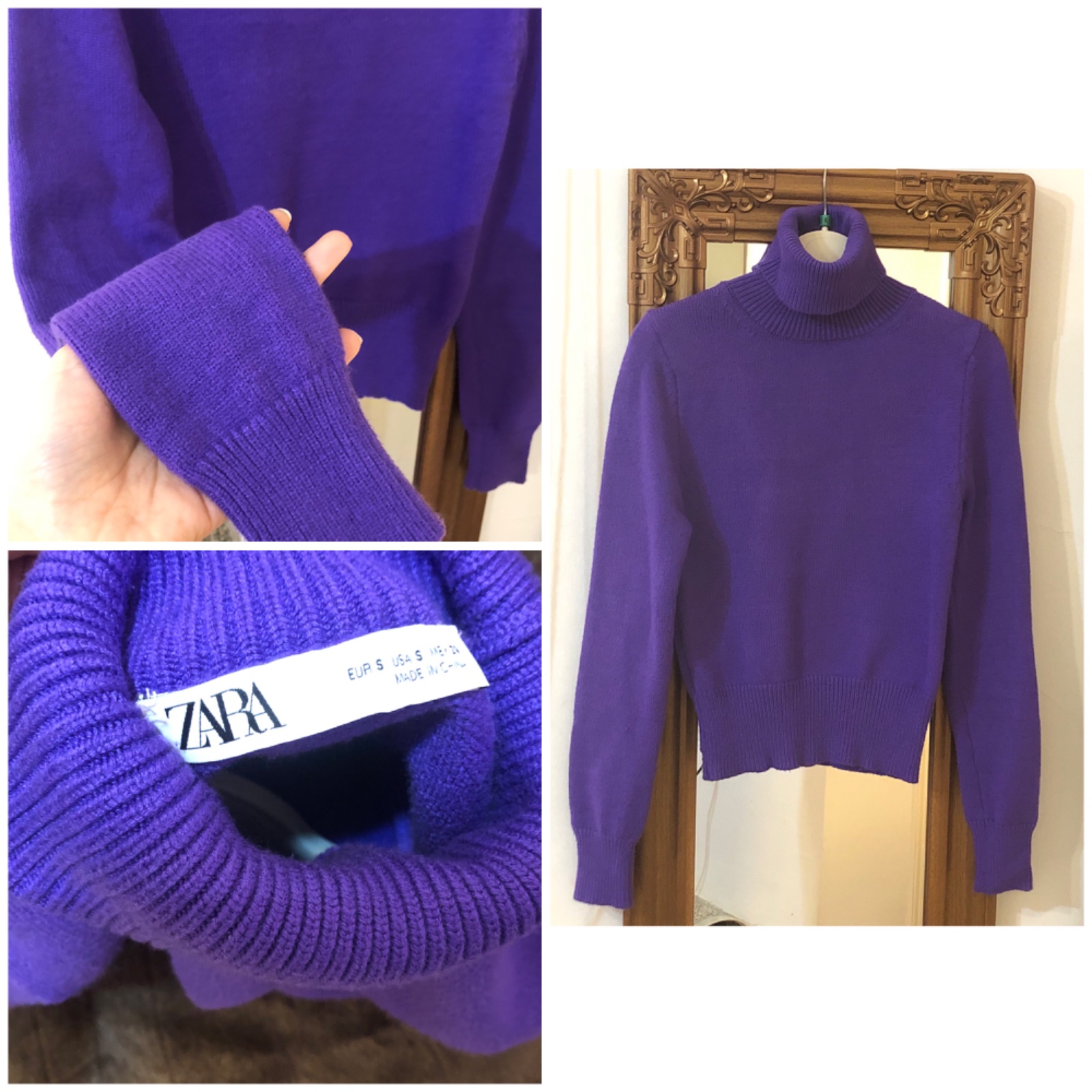 Pull à col roulé en maille neuf  