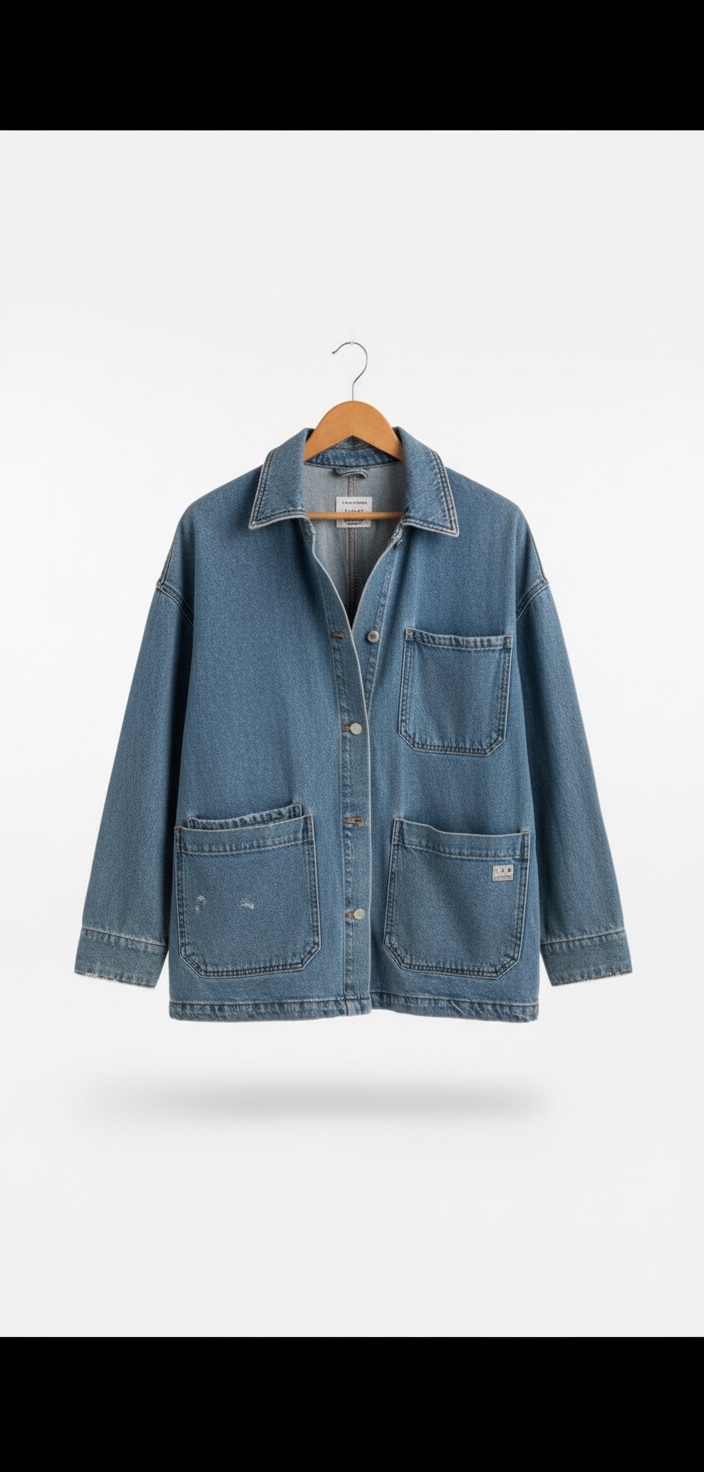 Veste en jean bleue de chez P&B