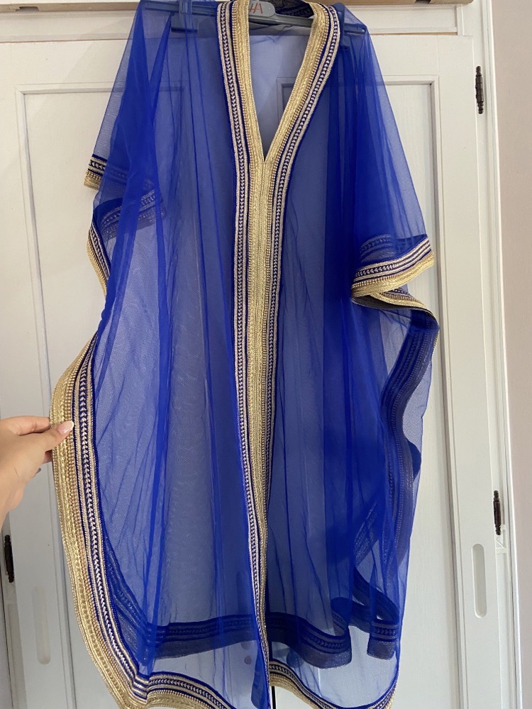 Mini caftan en voile