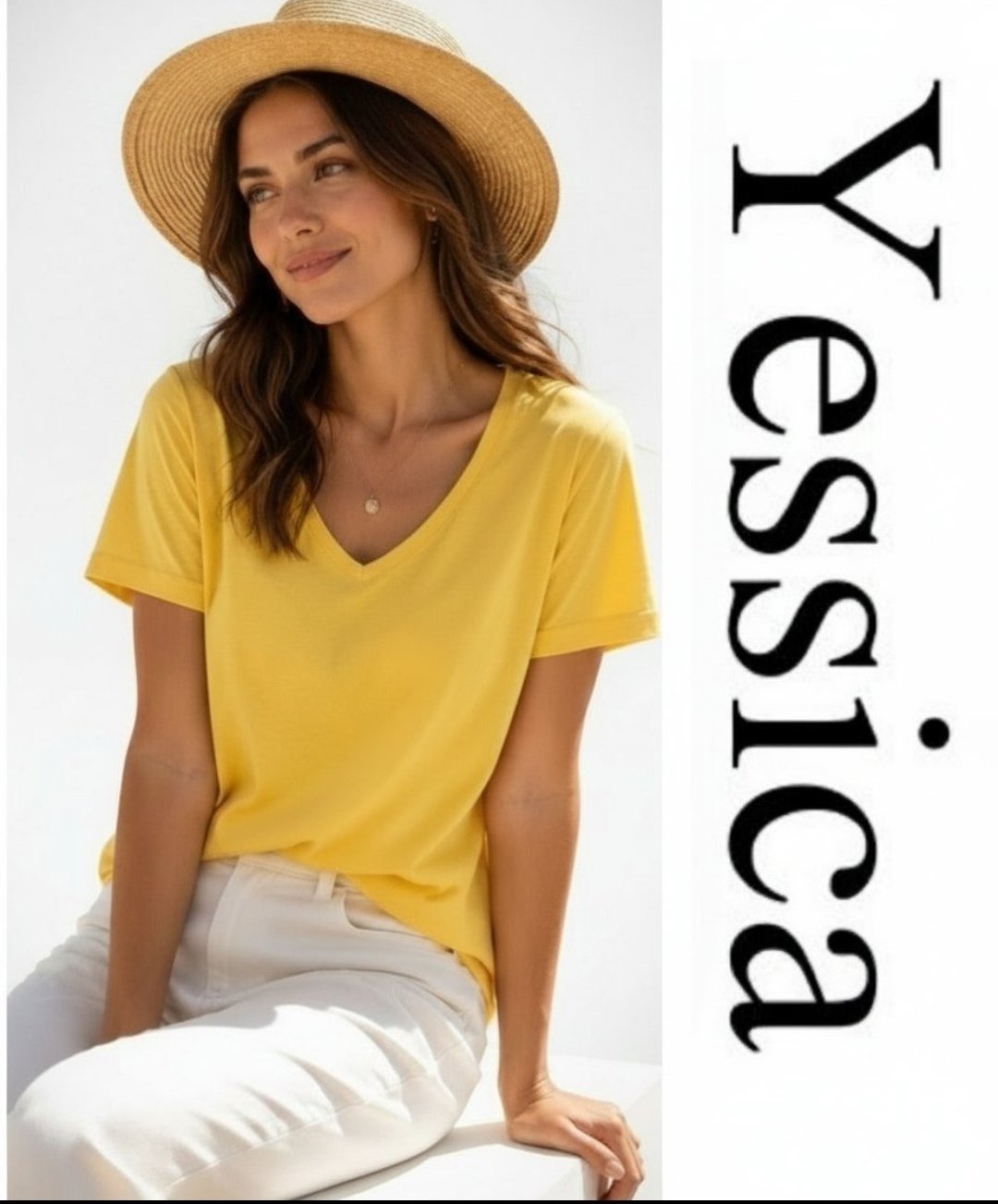 Joliiiiii Tee-shirt Yessica T48-50 butter yellow 🧈 très frais 💛💛 