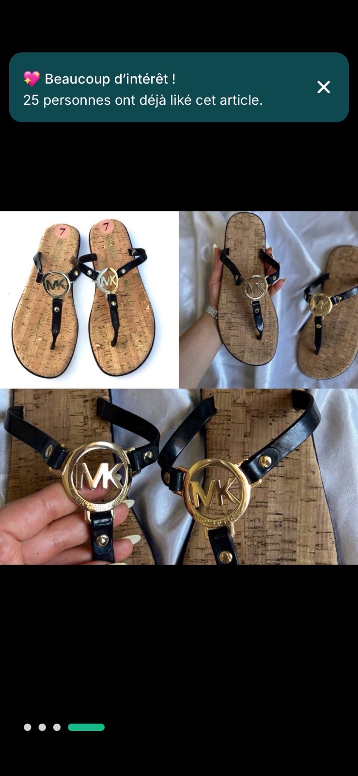 Tongs michael kors authentique