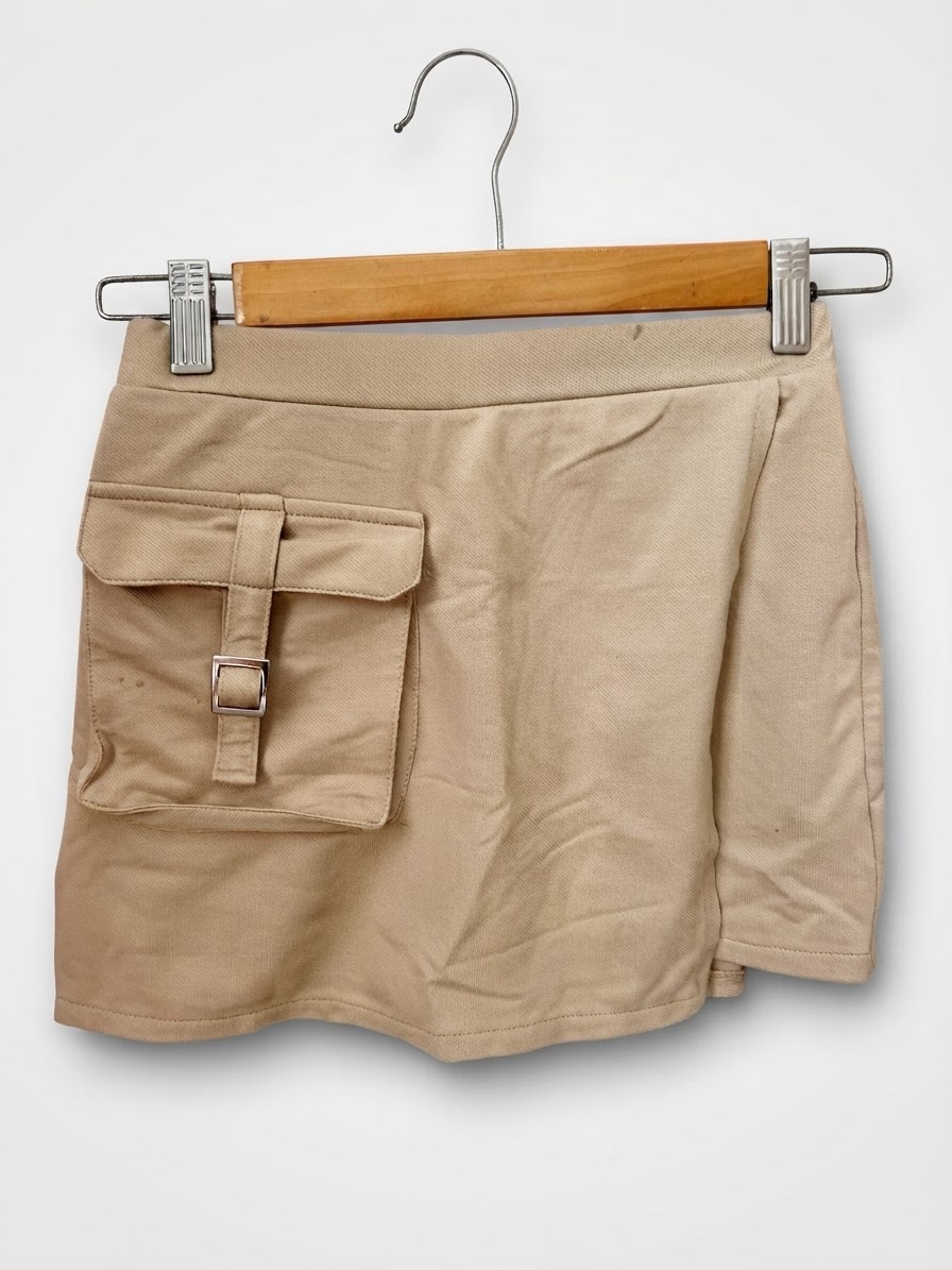Jupe-short ZARA beige