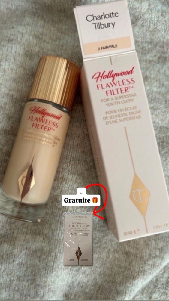 Charlotte tilbury hollywood flawless filter fonadtion + a brightening youth glow