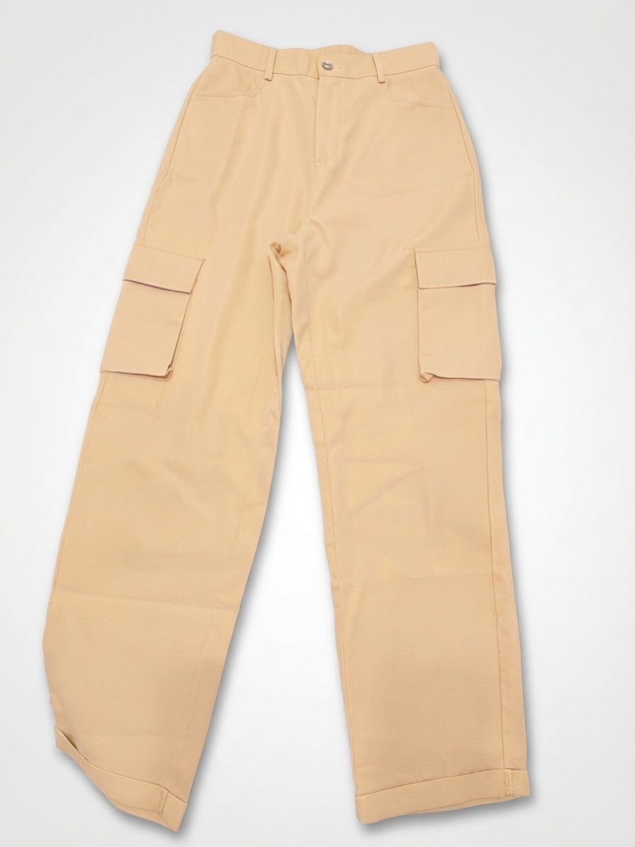Pantalon cargo beige