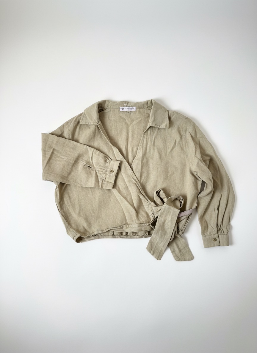 Chemise courte vert pistache 