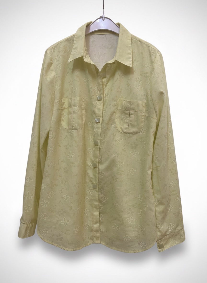 Chemise jaune citron taille 38 portée une seule fois