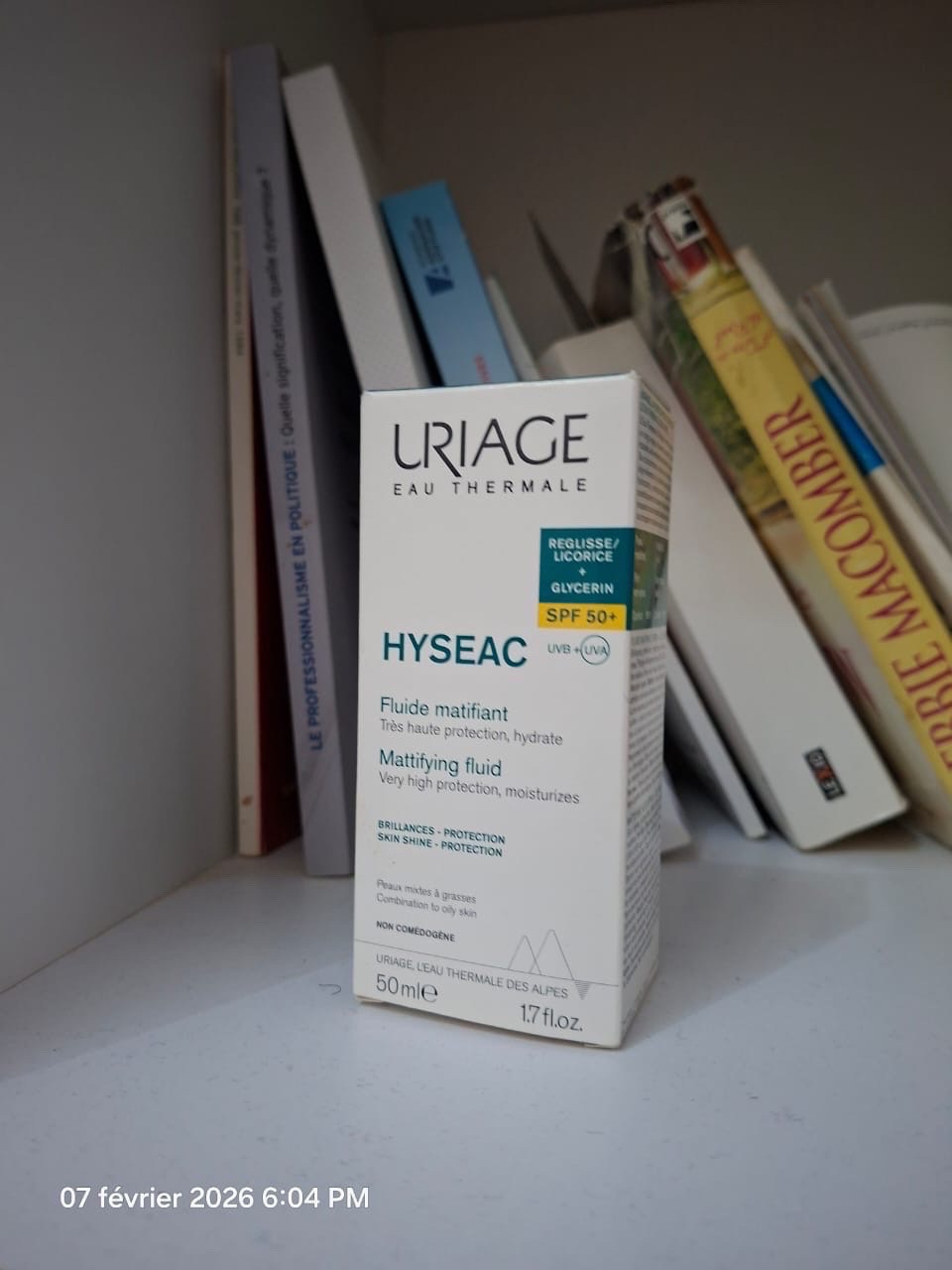 URIAGE HYSEAC FLUIDE SPF50+ 50ML