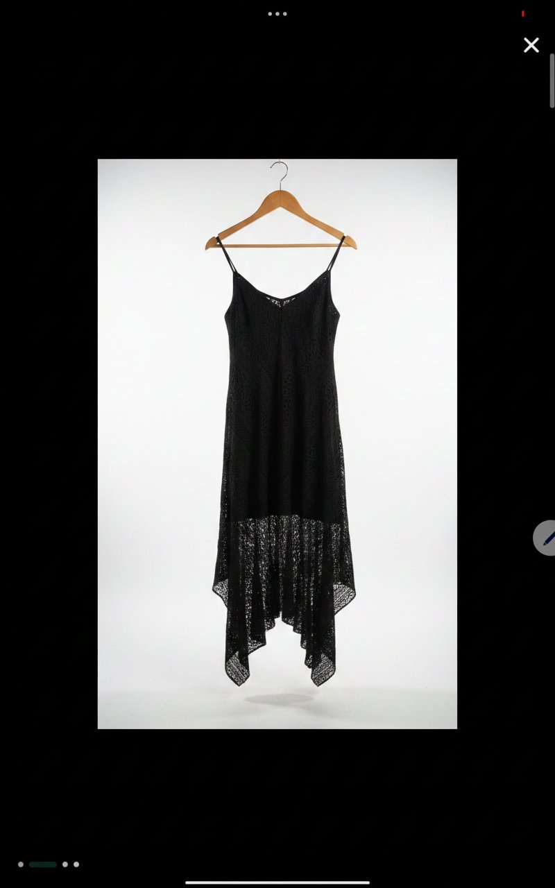 Robe en dentelle noire 