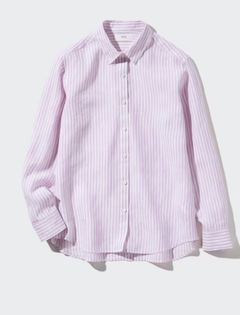Chemise 100 % lin premium Uniqlo