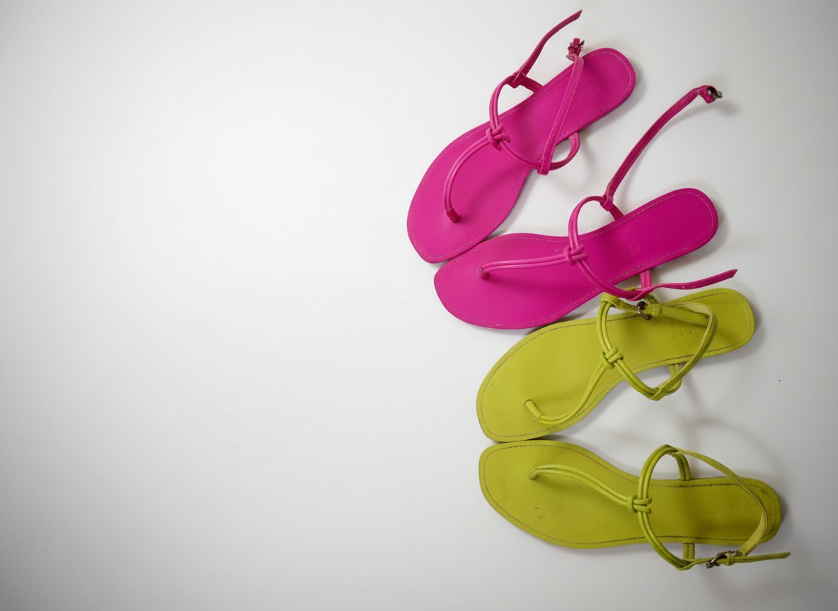 2 sandales Parfois , rose et vert changeant 
