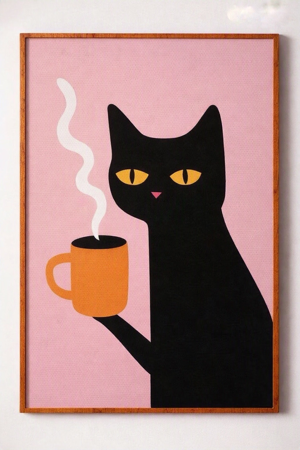 “Coffee & Silence” — Original Acrylic Painting