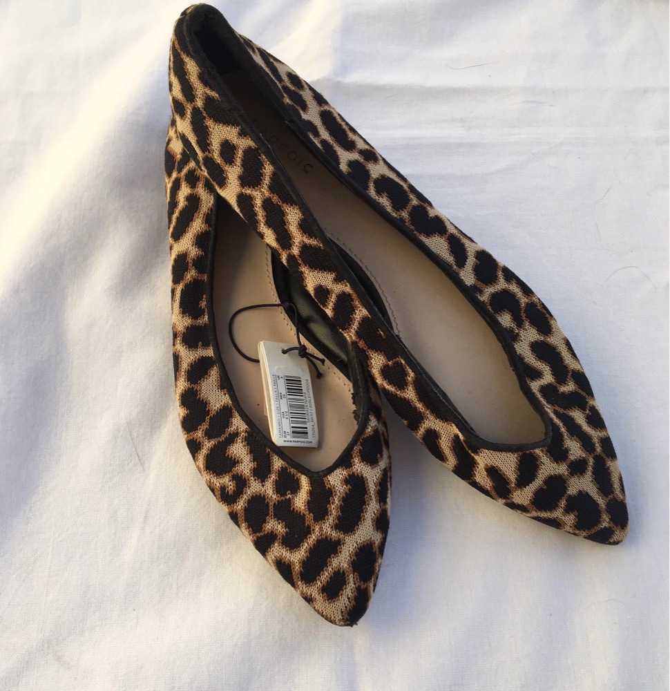 Ballerines motif leopard 
