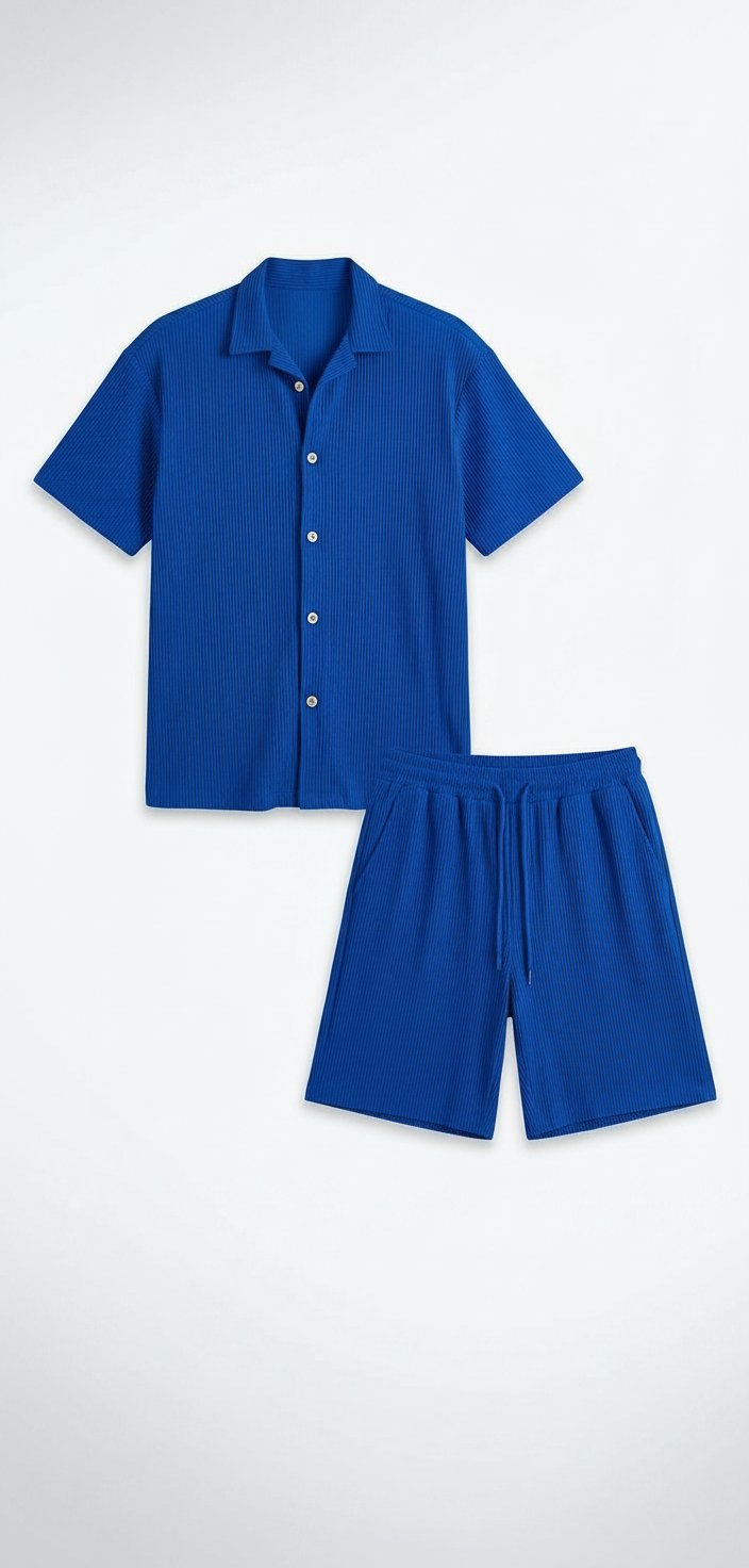 Ensemble chemise w short bleu Roi  XL-XXL