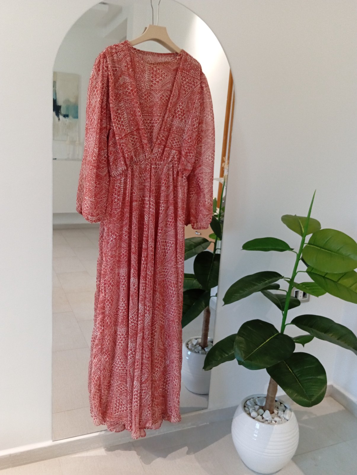 Robe voilée mousseline 