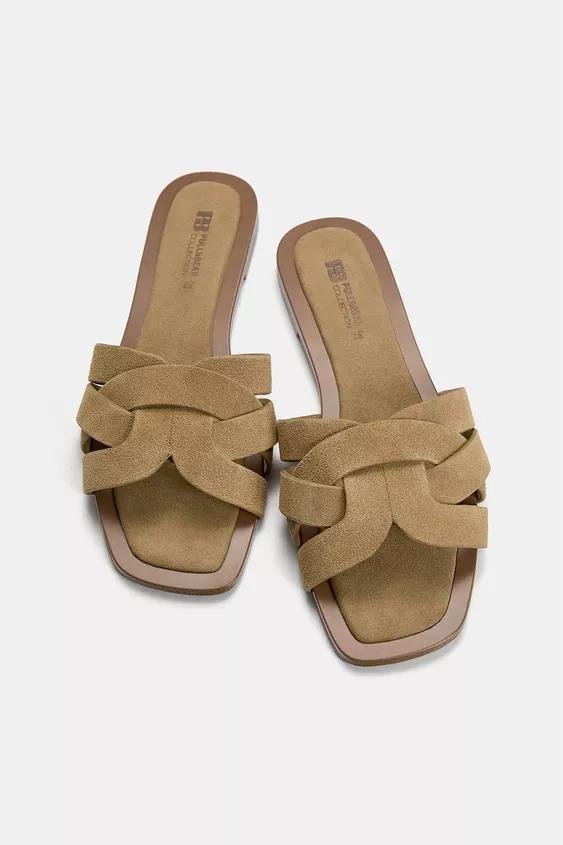 Mules en cuir 