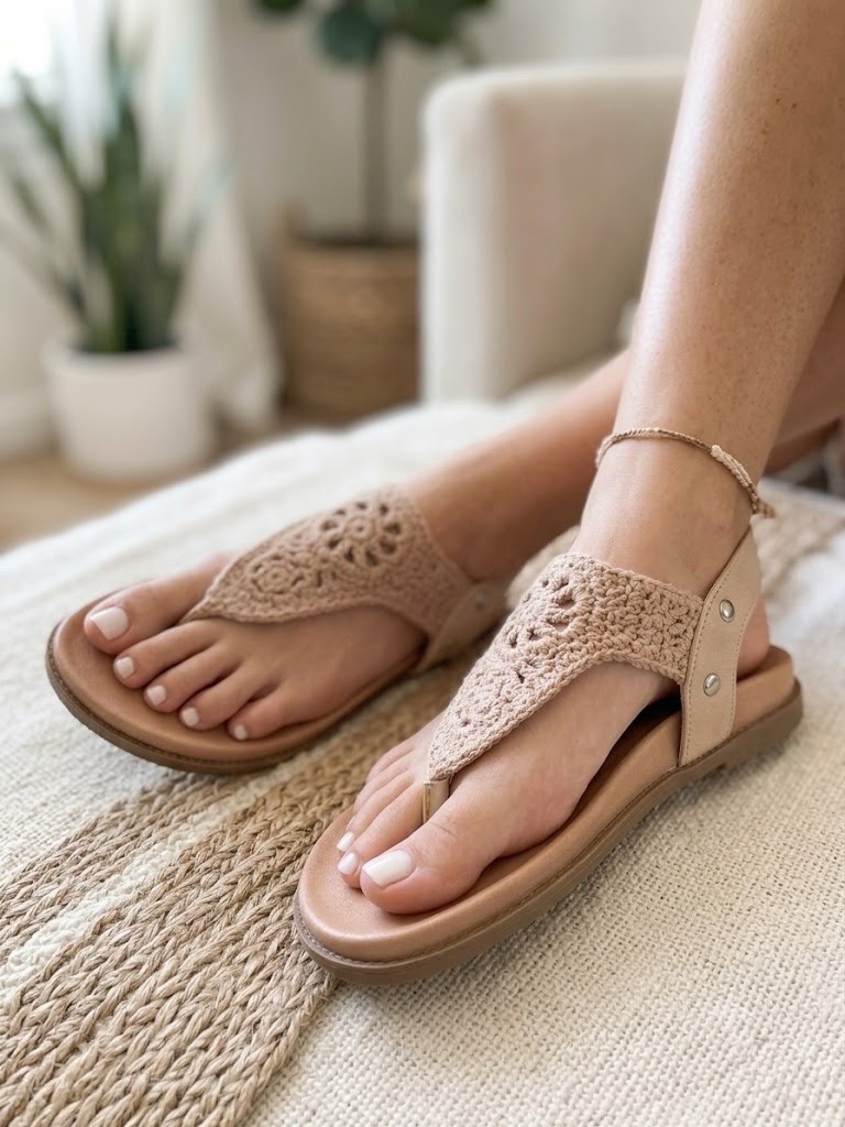 Sandales en crochet