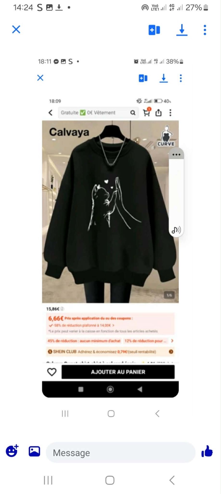 Hoodie noir