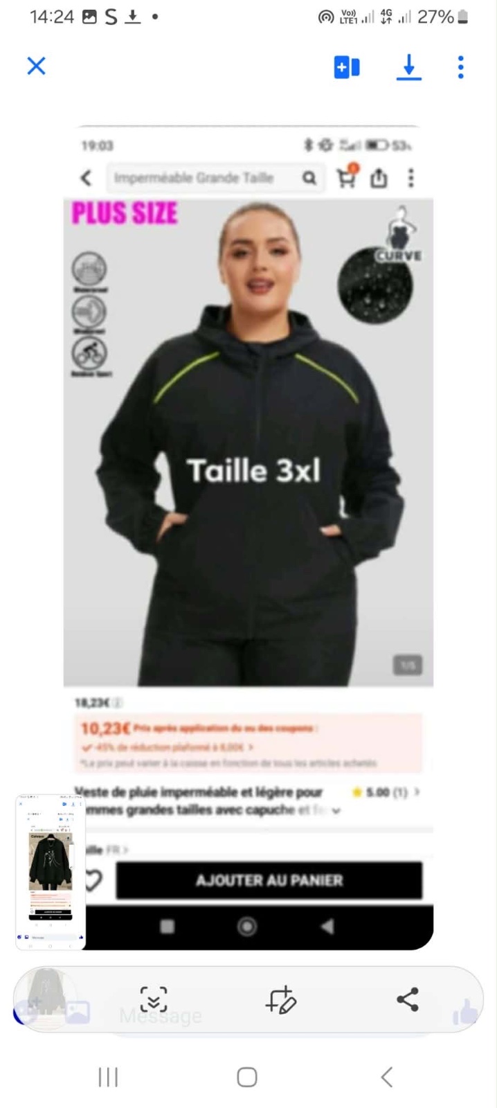 Veste noir