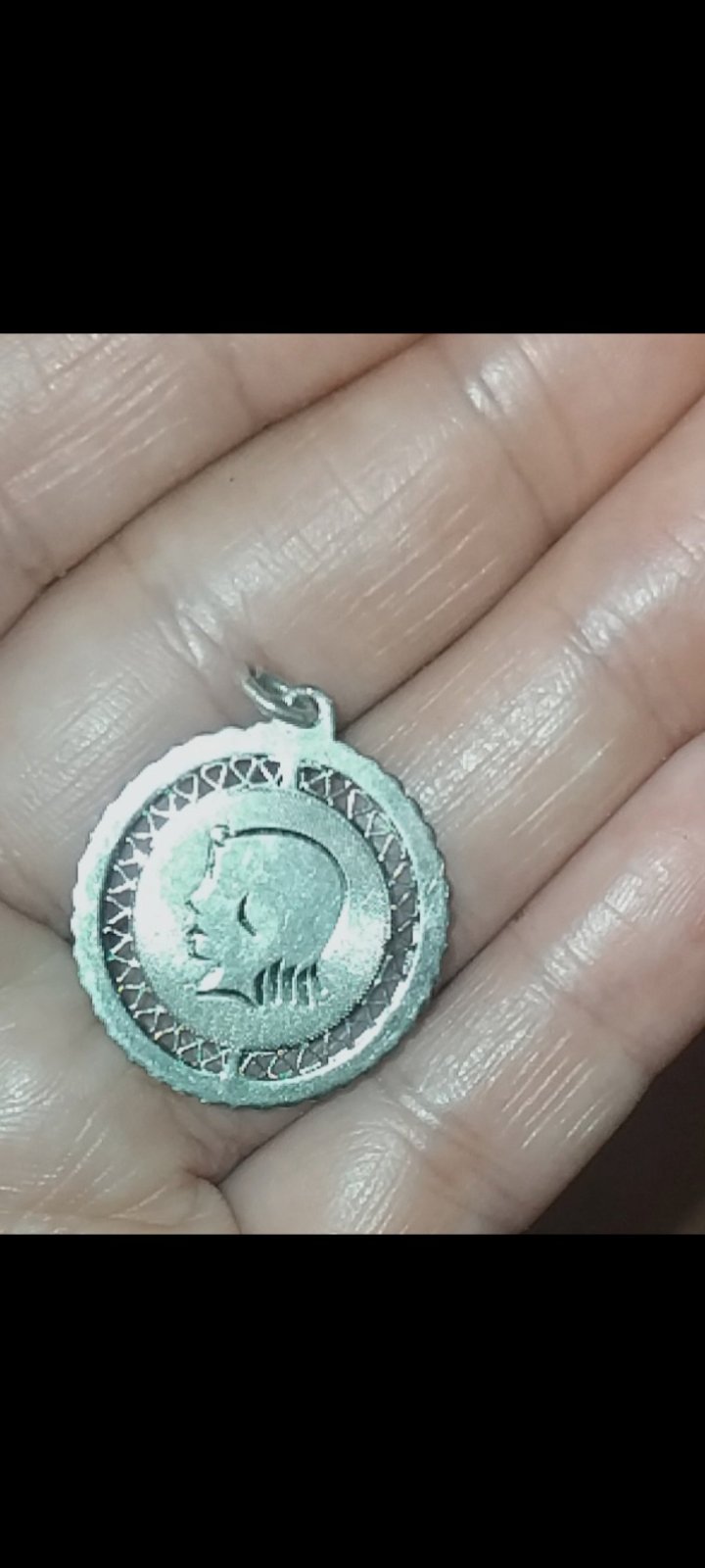 Pendentif vintage en argent sterling 
