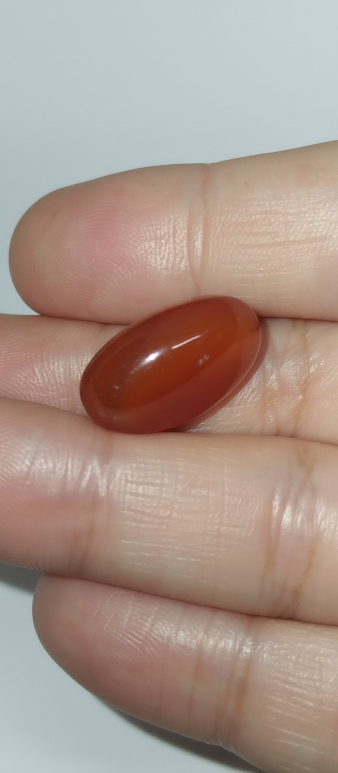 Pierre précieuse d'agate  yéménite Aqeeq : cabochon ovale