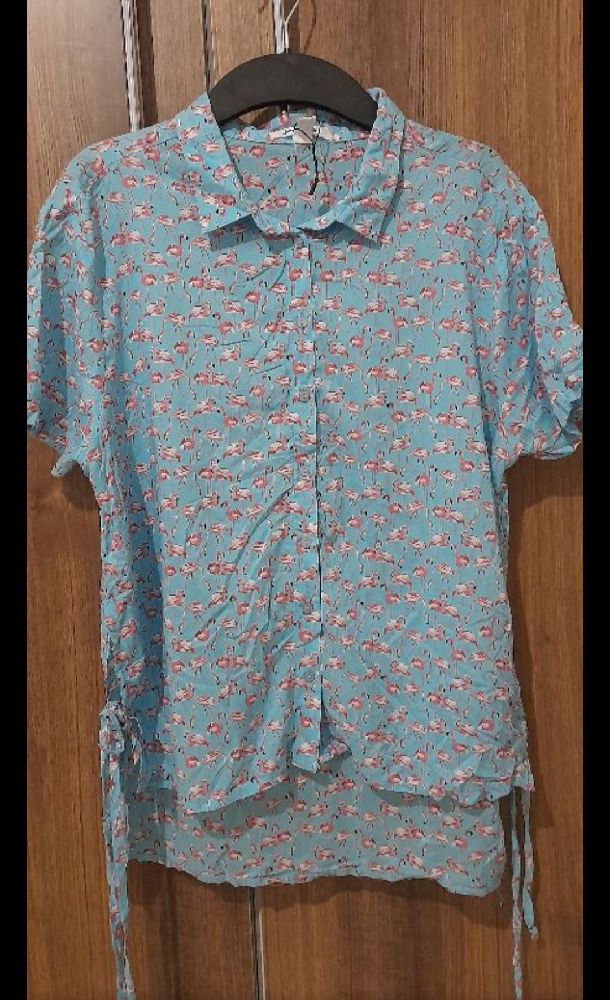Chemise jennyfer 🩷🦩💙🦩🩷100%coton neuf sans étiquette ✨️ تلبس من38حتى40