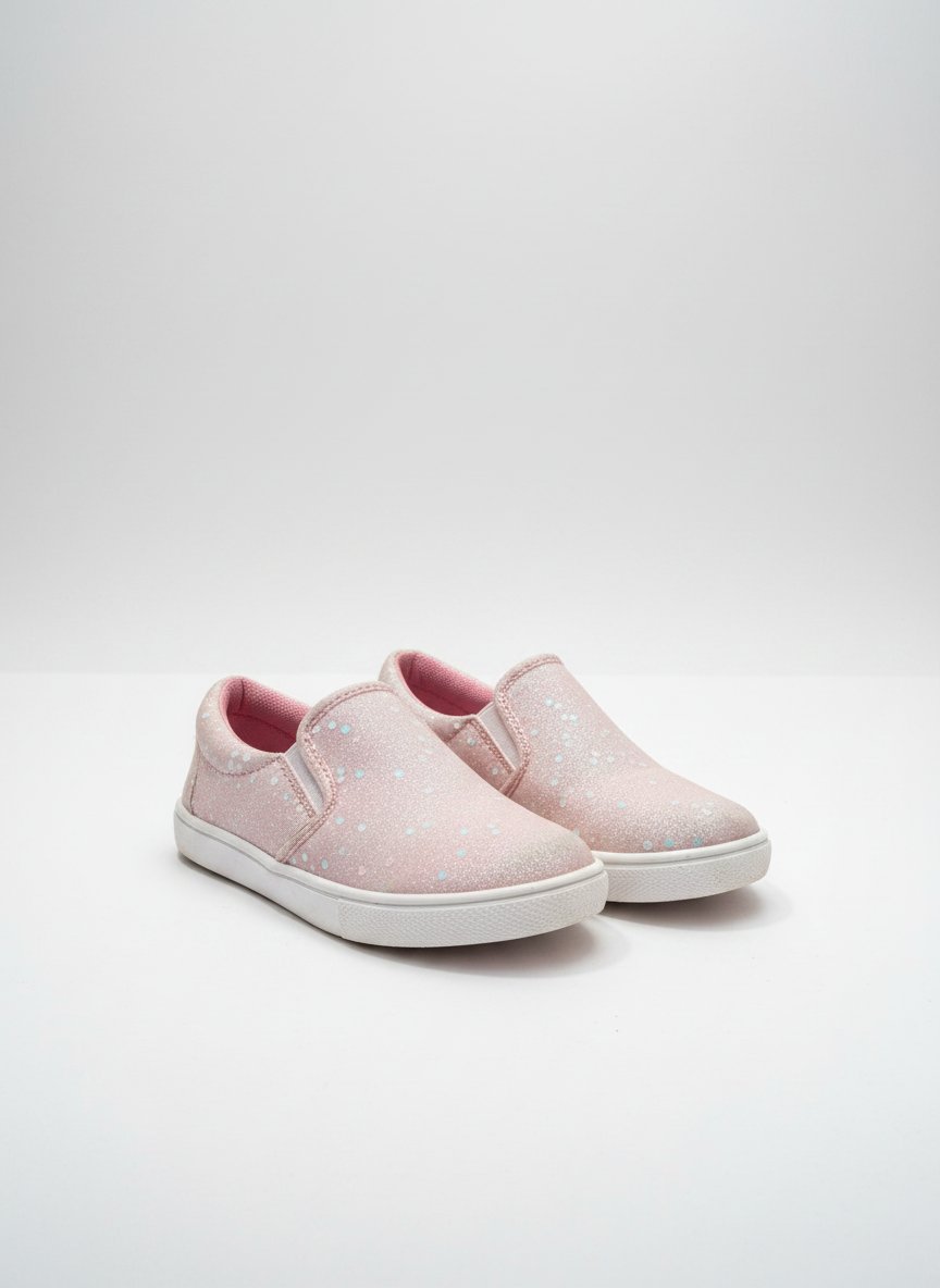 Des slip- on pointure 25 couleur rose pailletée