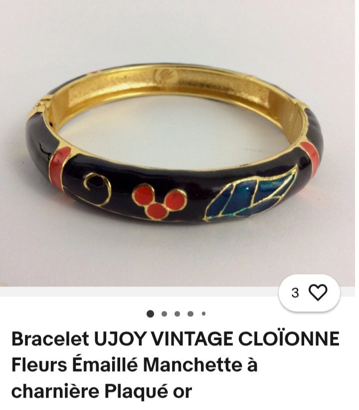 Bracelet en plaqué or vintage 