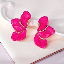 Boucles d'oreilles rose 