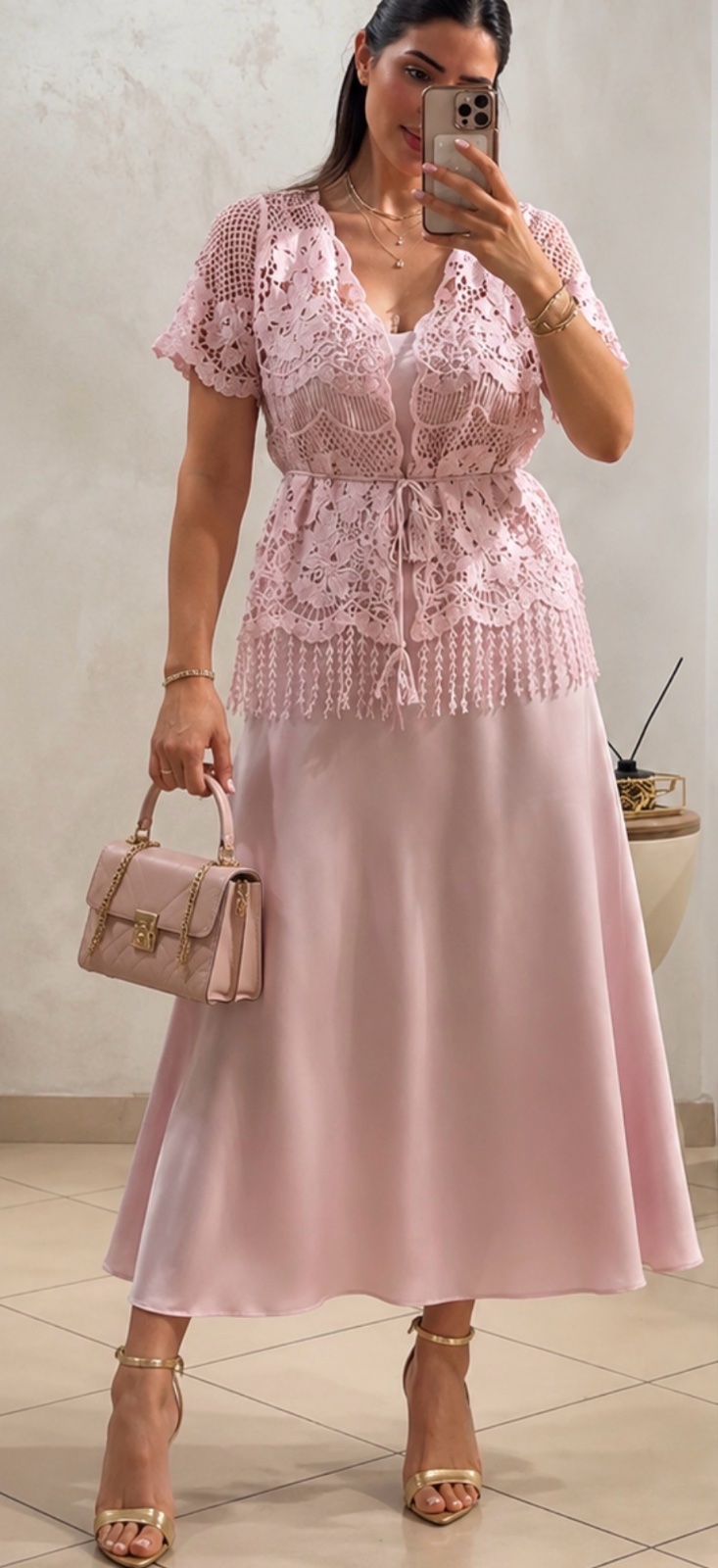 🎀 Robe à bretelles avec surpièce en crochet