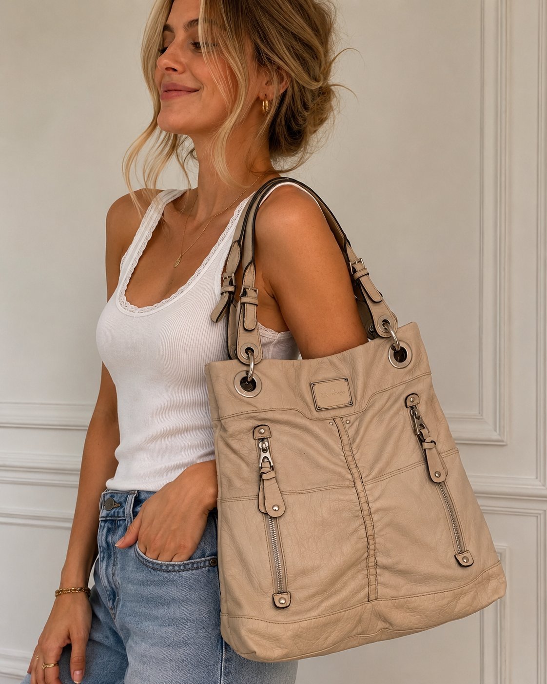 Sac à main cuir B Makowsky