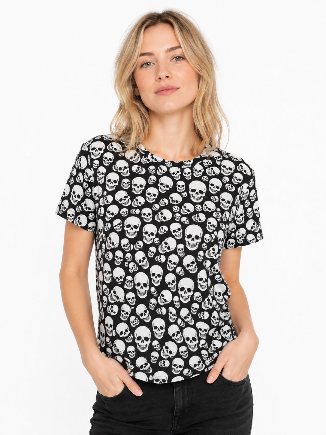 Pull Gothique Tête de Mort
