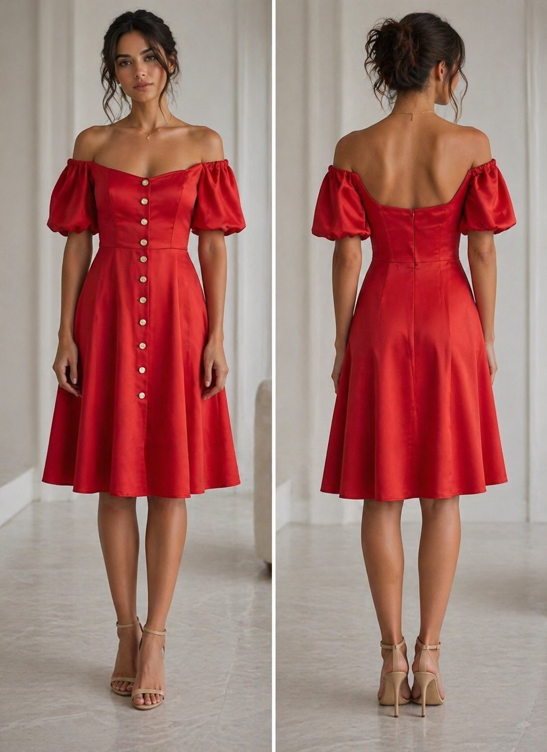 Robe orangée 