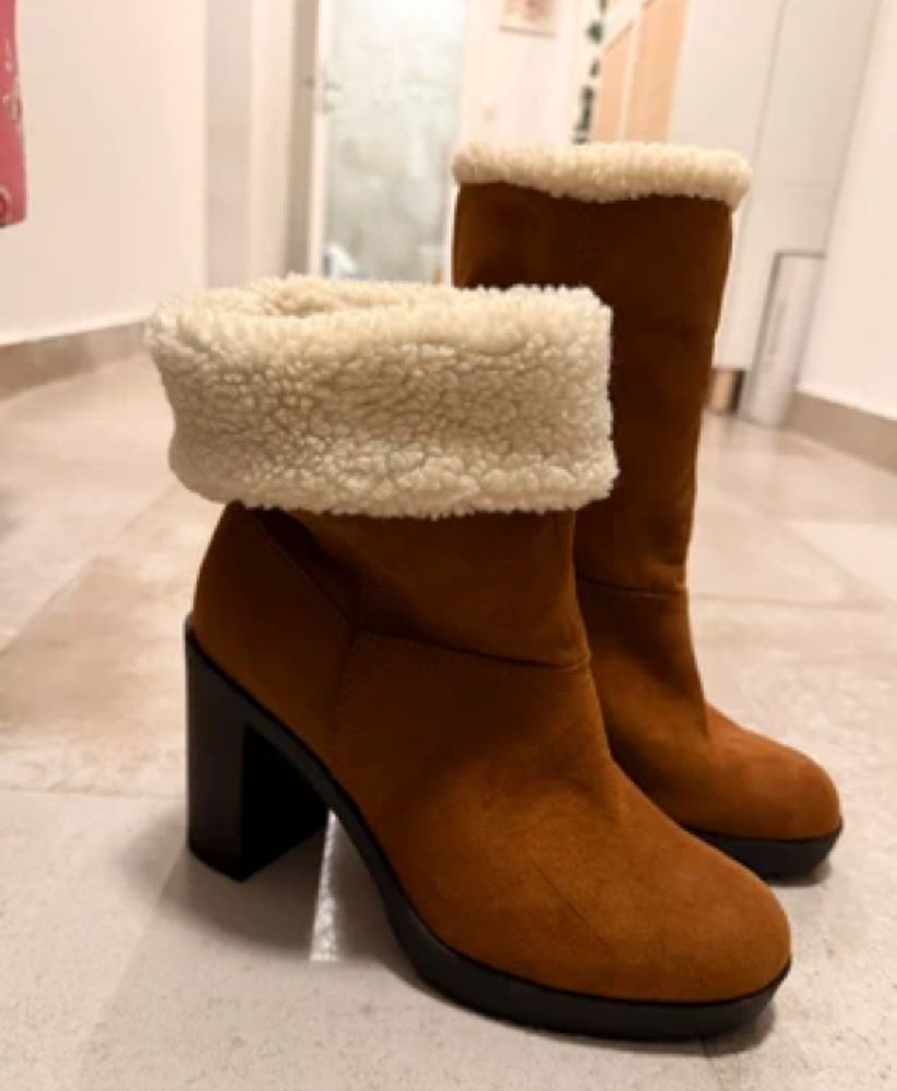 Bottine aldo camel, jdid w ndhif dafdouf, pointure 40 de la marque primark